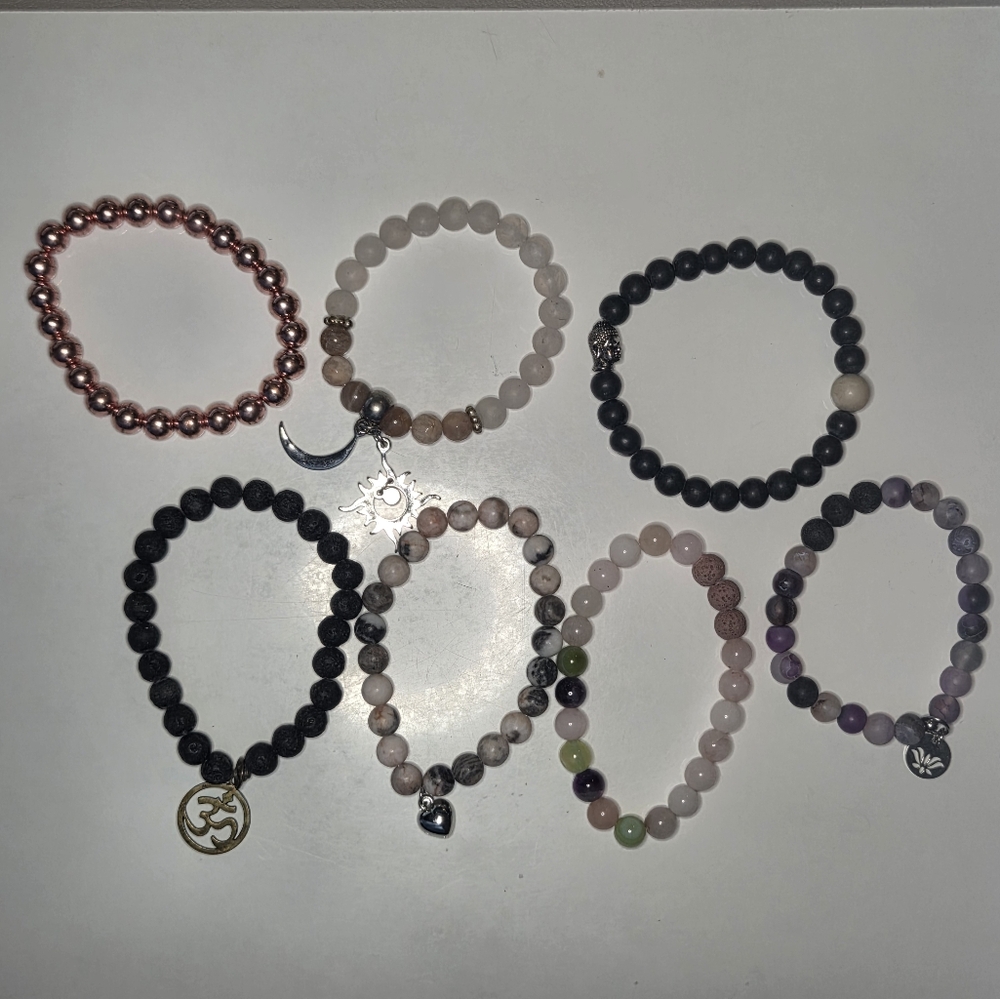 Beaded Mala Bracelet Set